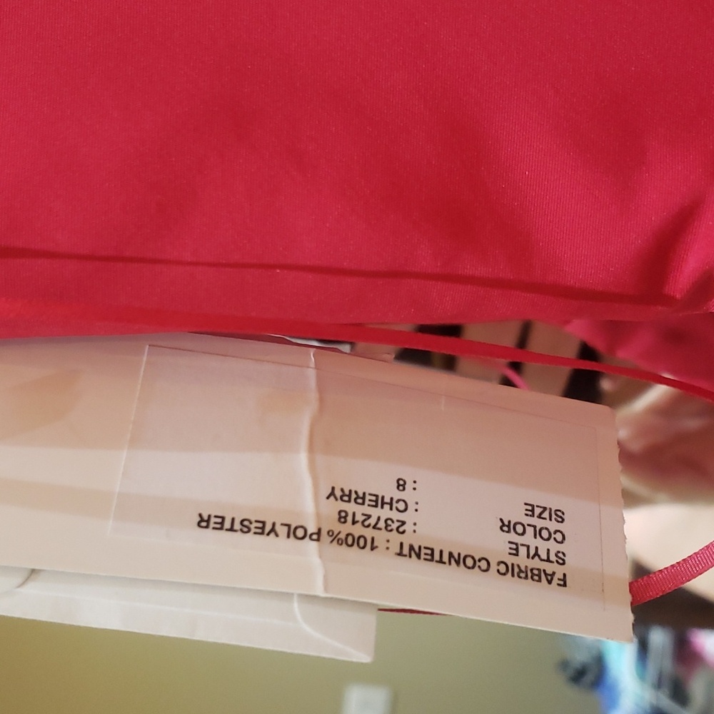 Nwt Teri Jon cherry dress size 8 - Picture 11 of 17